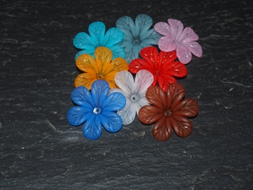 Acryl Blume 33mm bunt